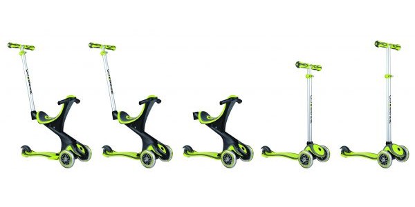 2018 Globber 5 in 1 Evo Comfort Scooter Green